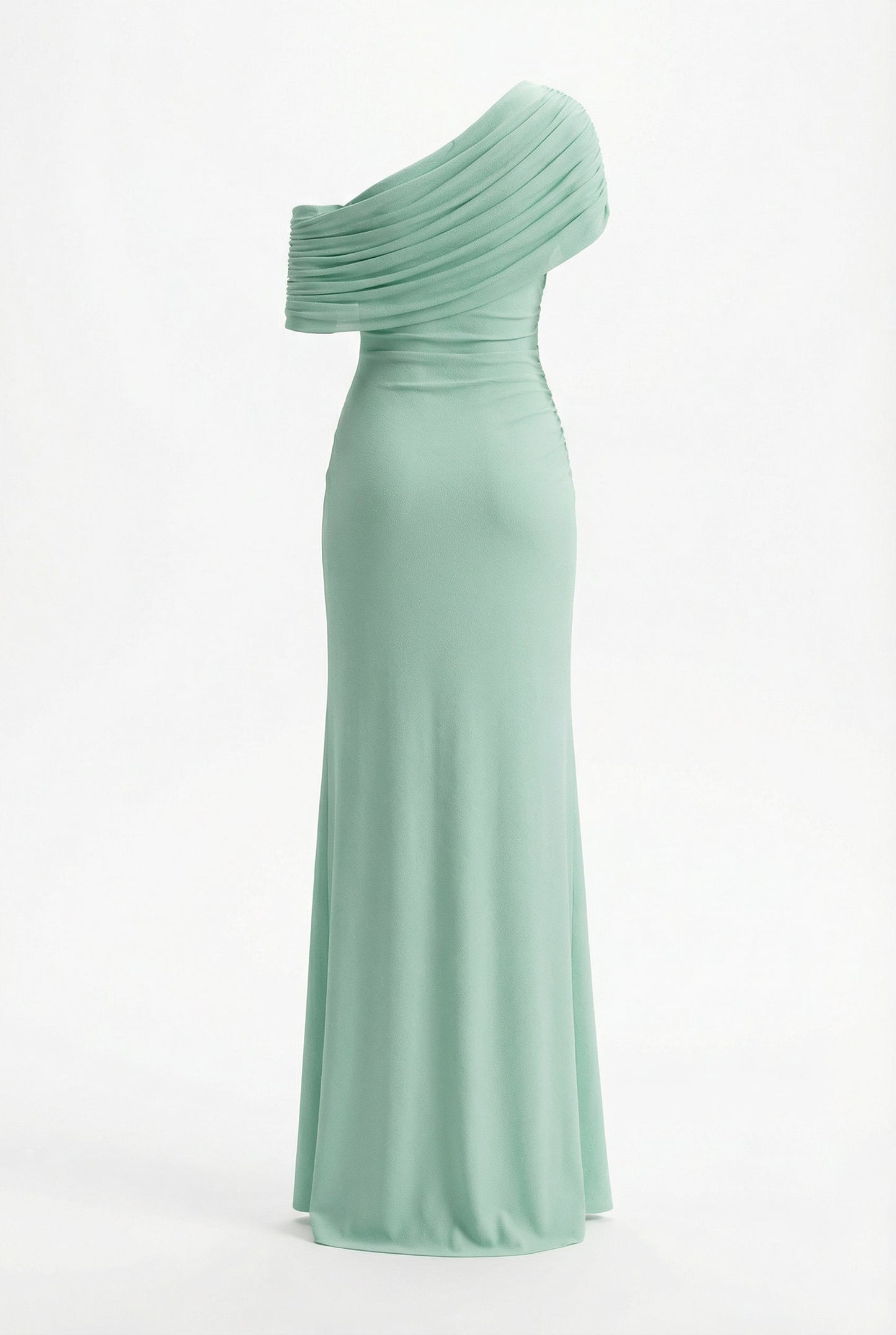 Melanie Off-Shoulder Maxi Dress in Blue