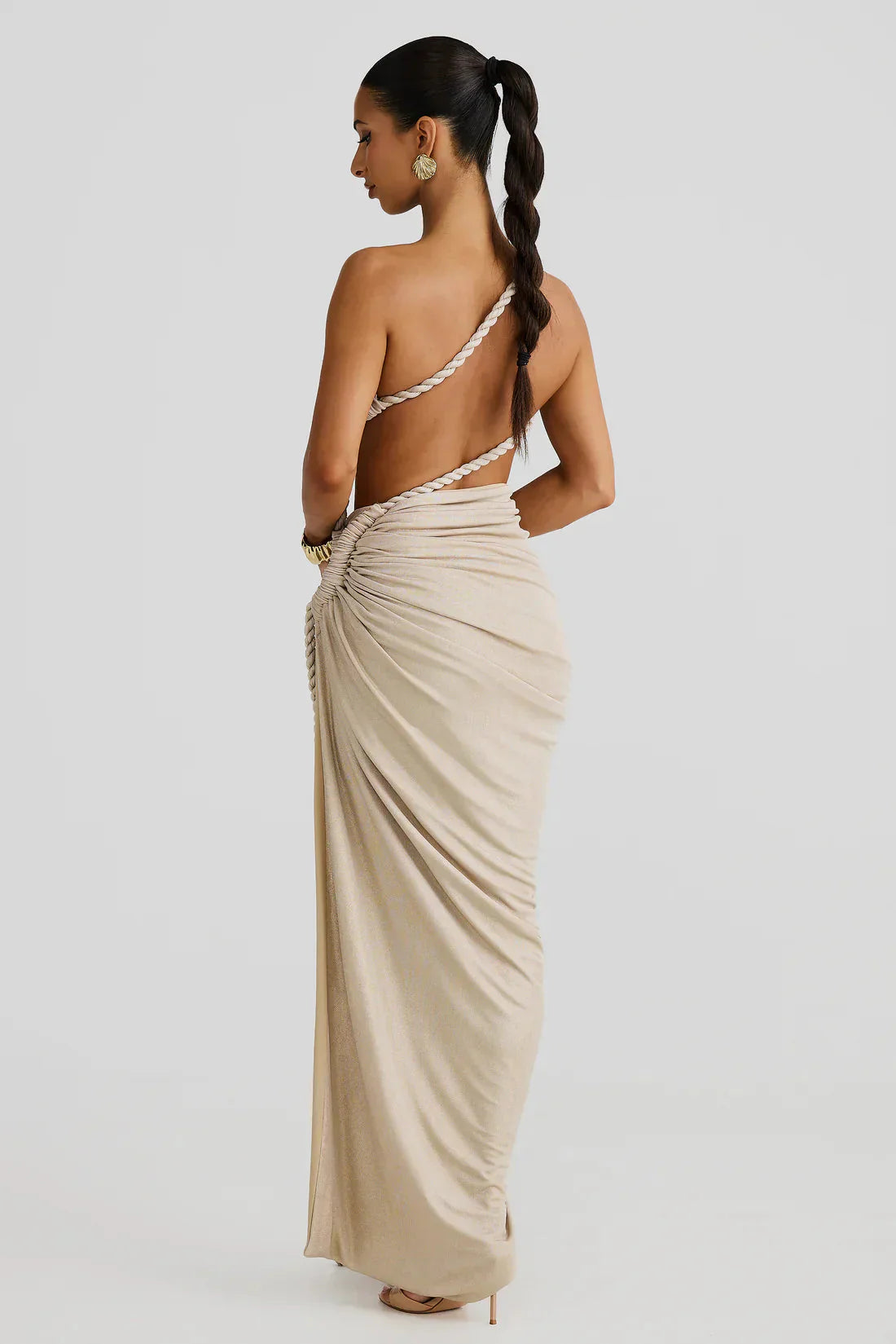 Women maxi dress, back