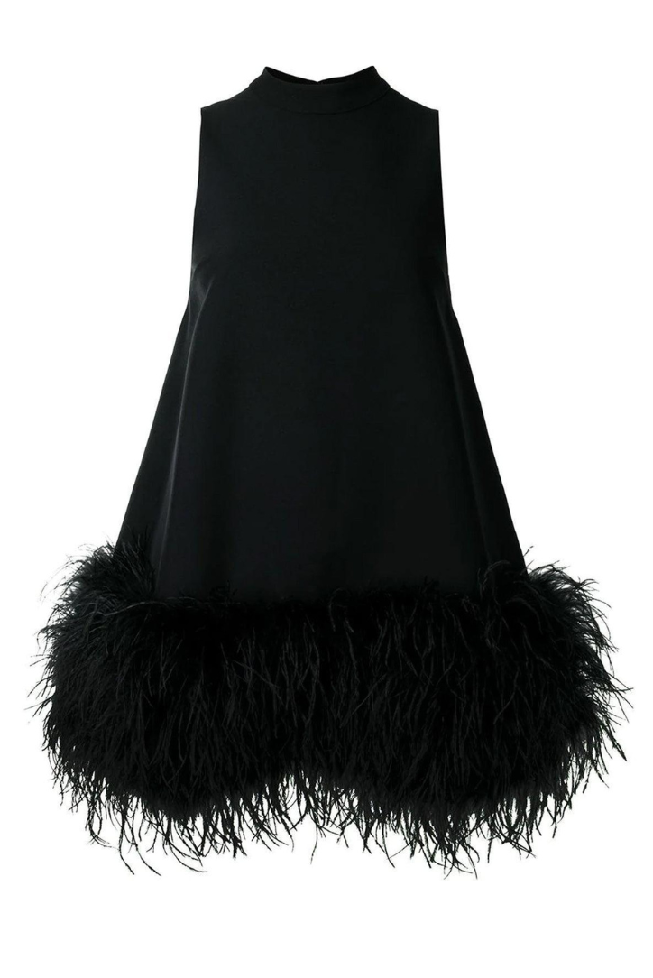 Alaina Sleeveless Mini Dress in Black