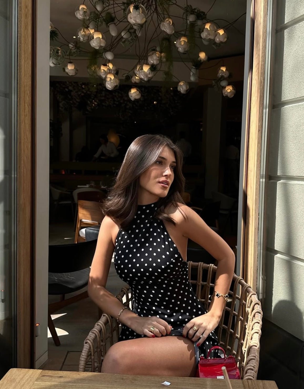 Eleanor Sleeveless Mini Dress in Black