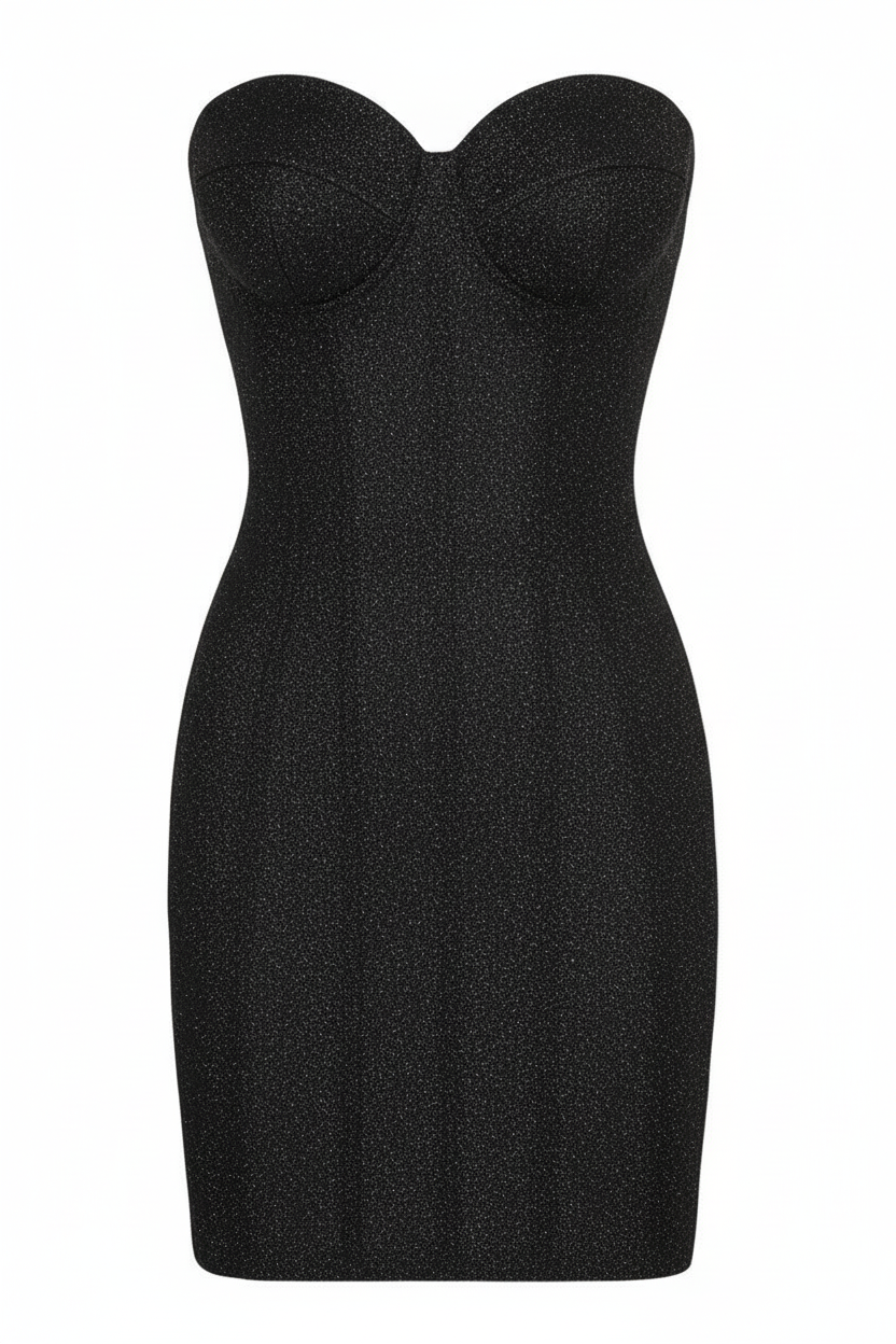 Ivy Strapless Mini Dress in Red