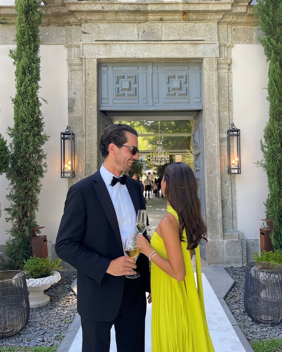 Makayla Pleated Maxi Dress in Yellow