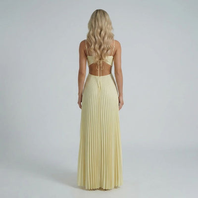 Naomi Pleated Maxi Dress