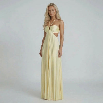 Naomi Pleated Maxi Dress