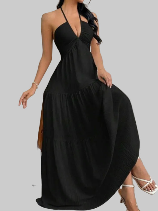 Sophia Tiered Maxi Dress in White