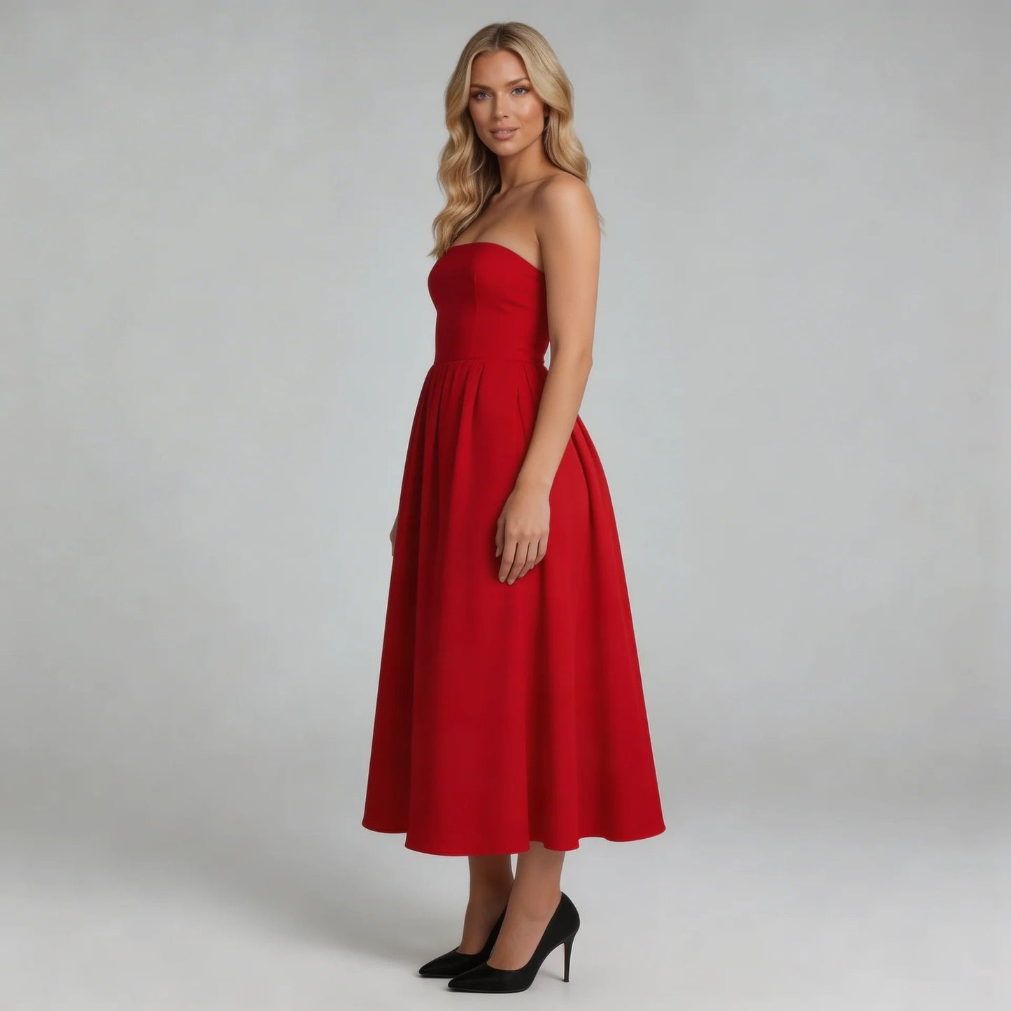 Serene Strapless Midi Dress - product image 10