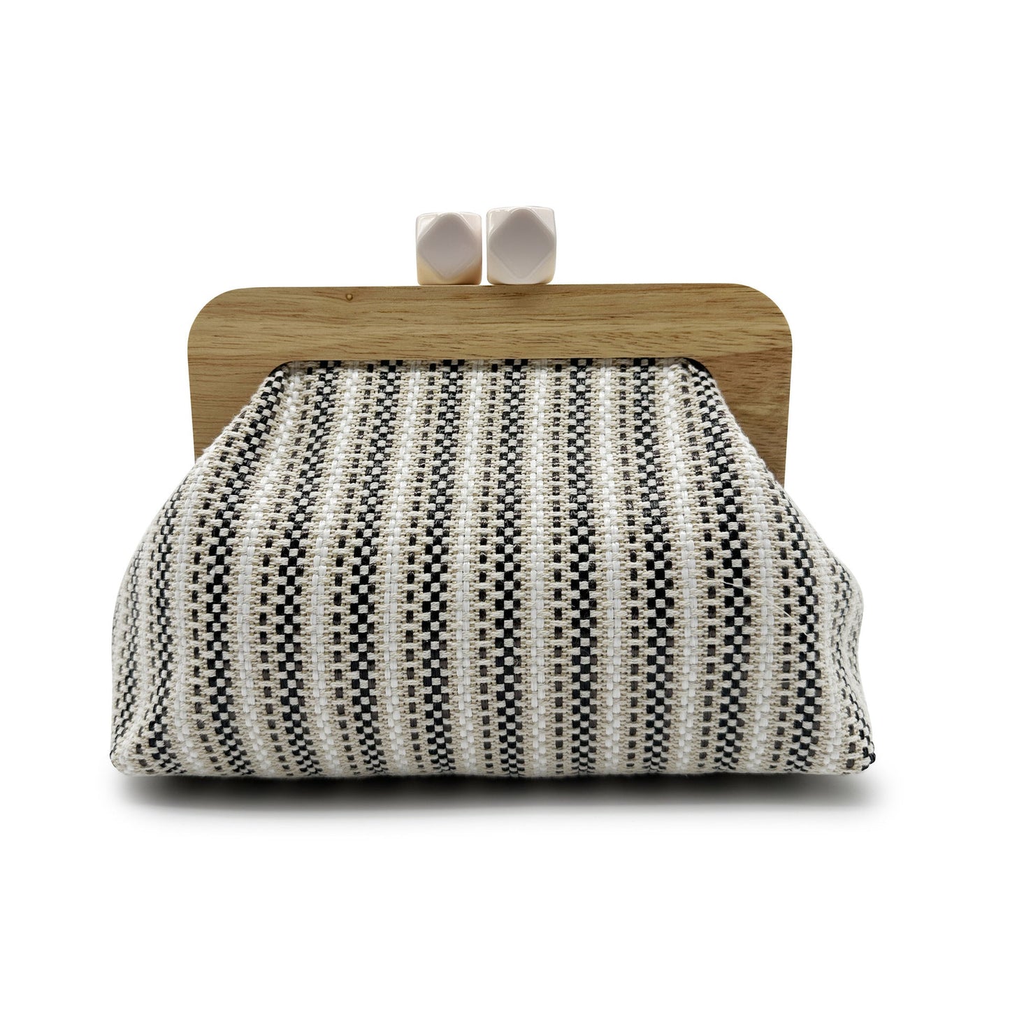 Kaia Boho Woven Clutch in Green