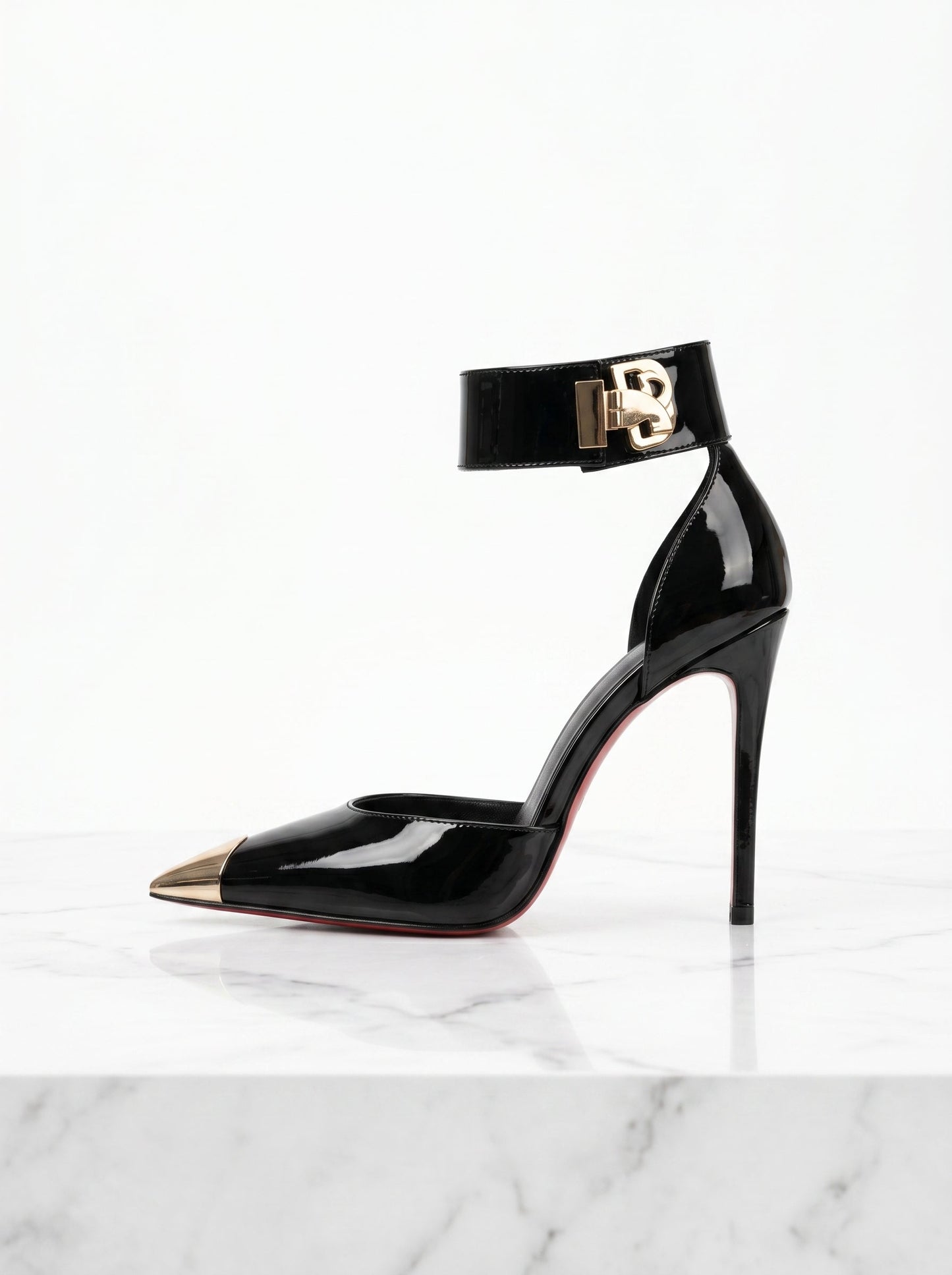 Sylvie Metal Toe Heels in Multicolor