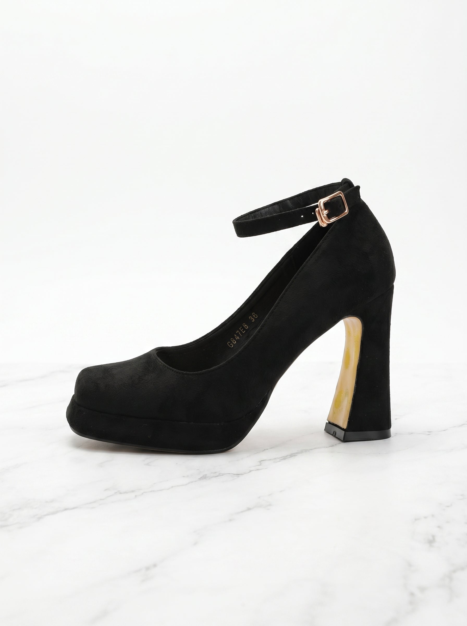 Lyra Square Toe Heels in Multicolor