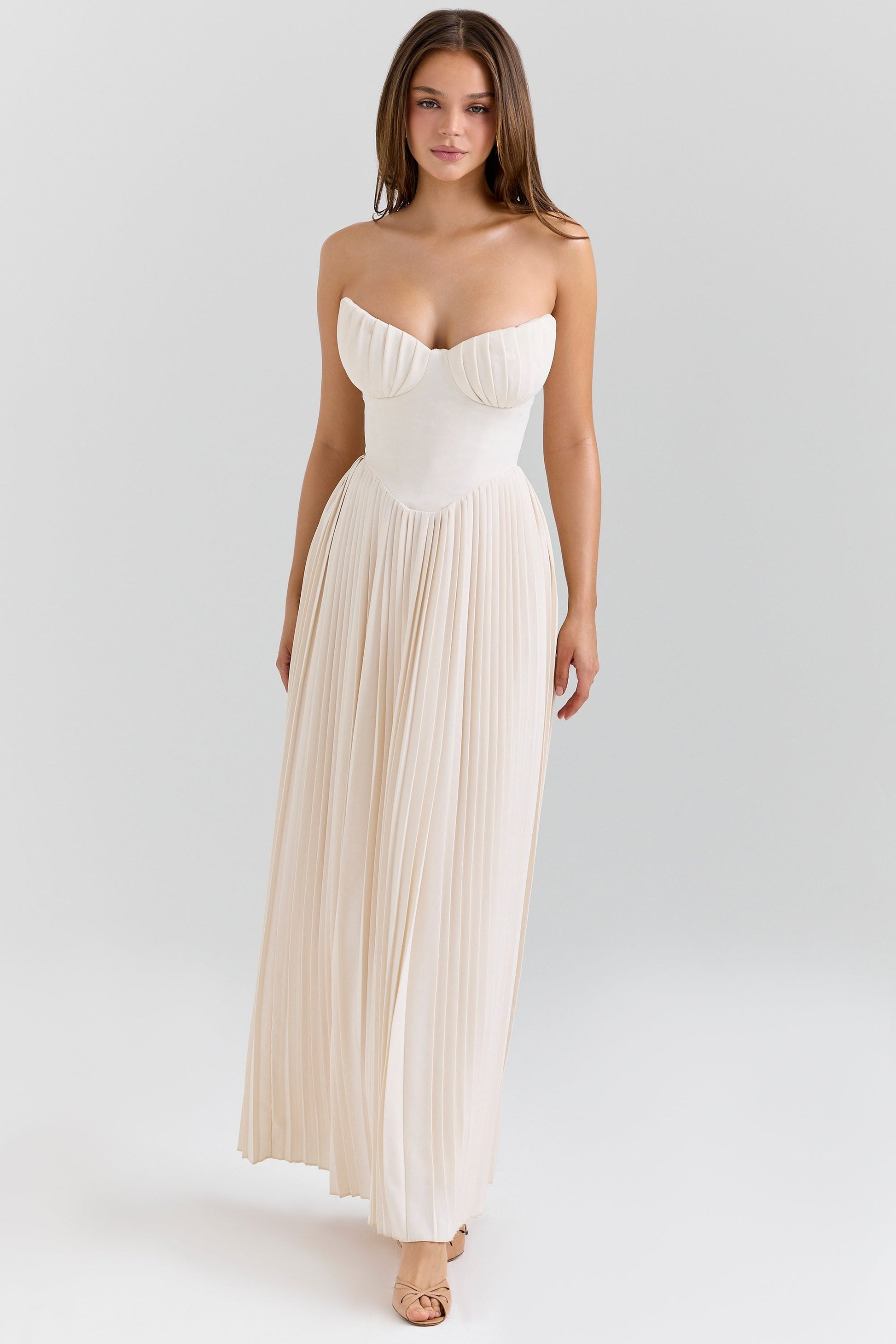 Women maxi dress, side view