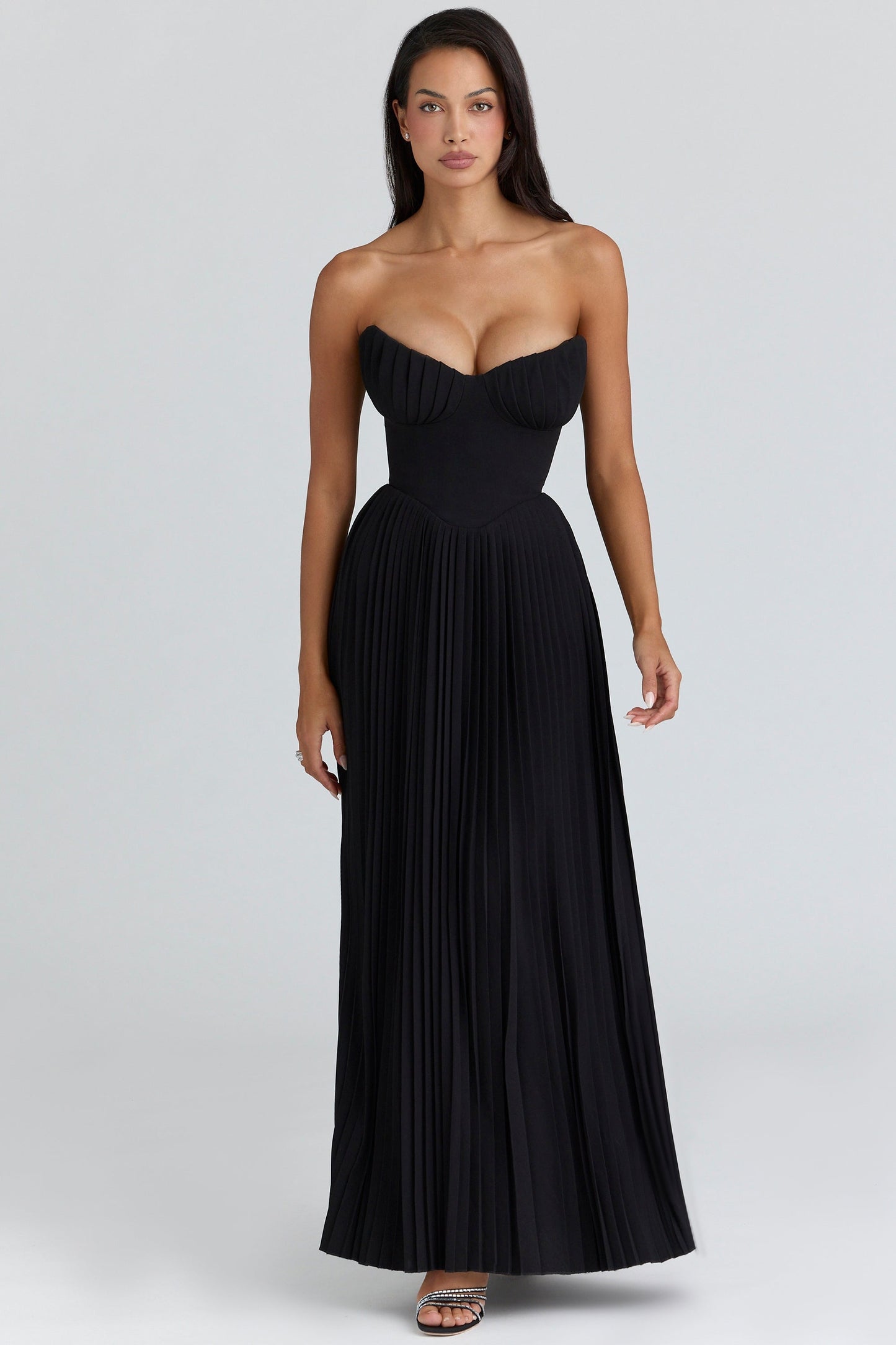 Women maxi dress, side view
