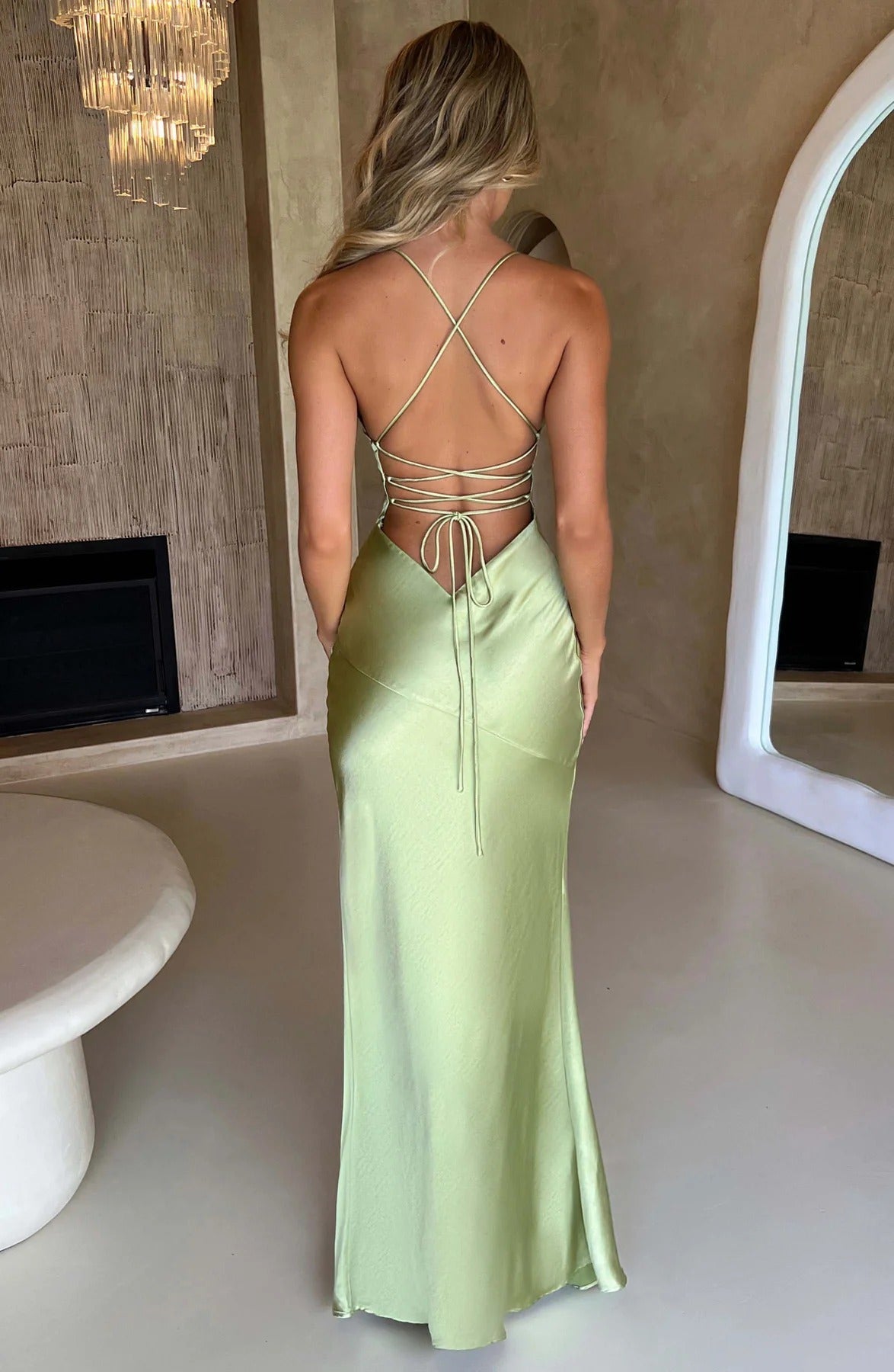 Adriana Sleeveless Maxi Dress in Pink