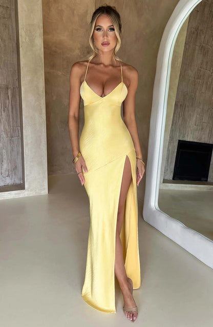 Adriana Sleeveless Maxi Dress in Pink