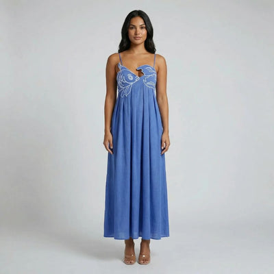 Alana Graphic Maxi Dress