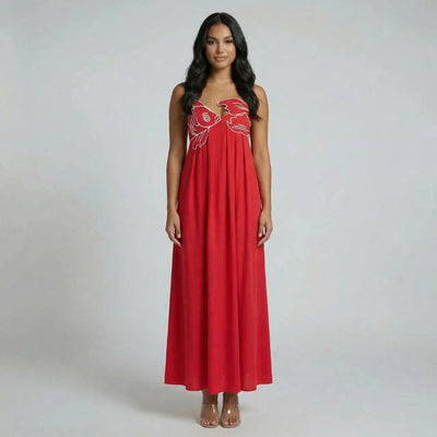 Alana Graphic Maxi Dress