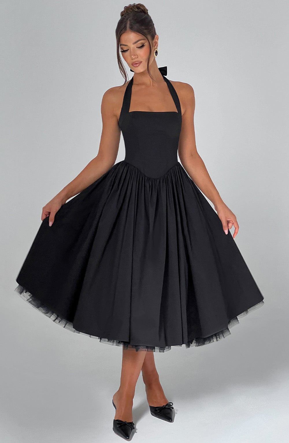 Alba Halter Midi Dress