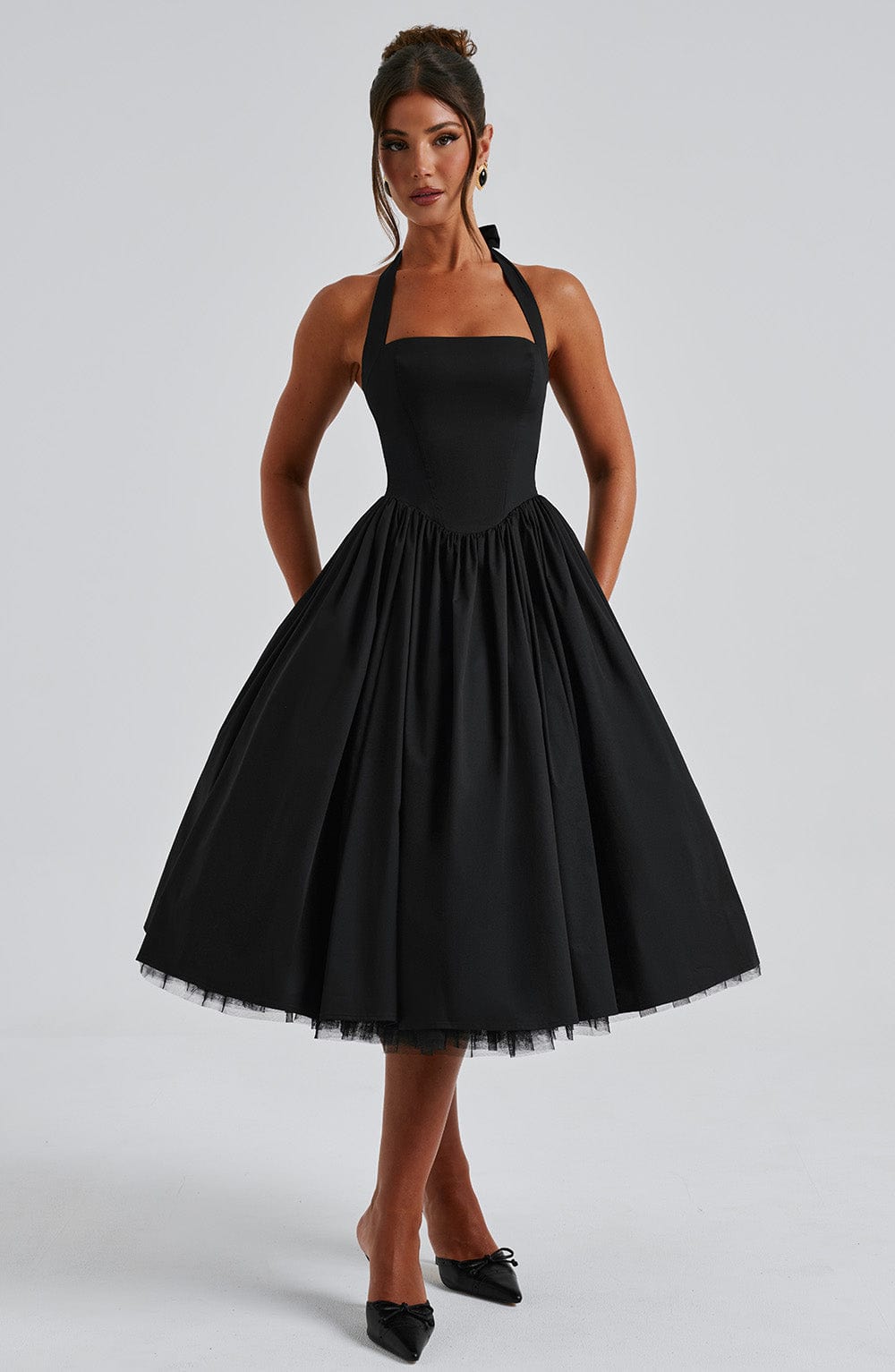 Alba Halter Midi Dress