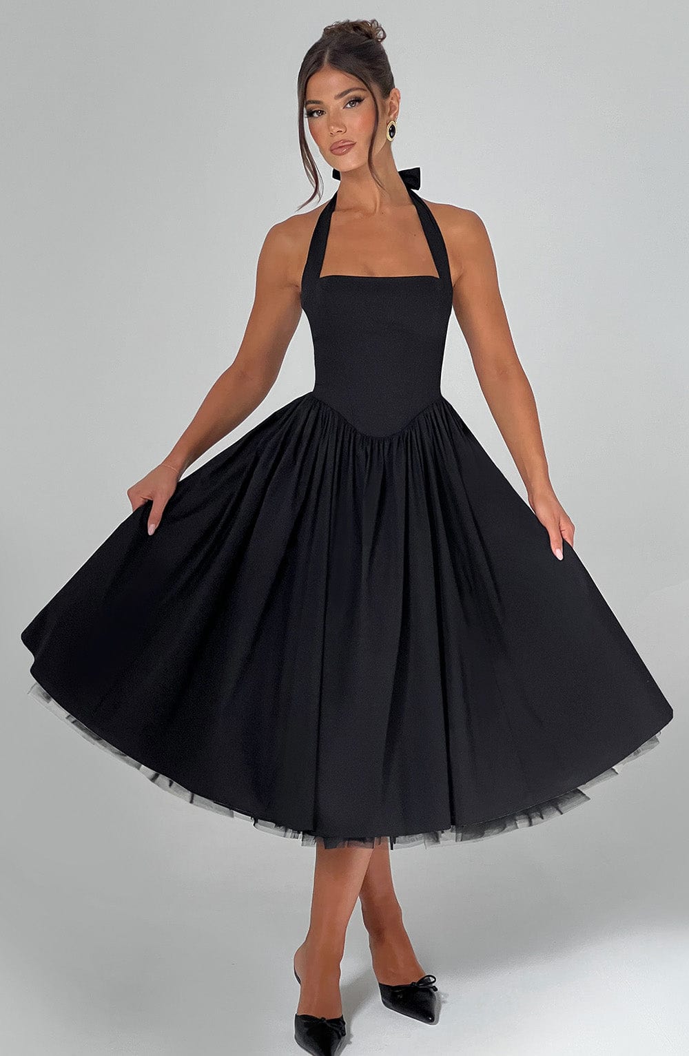 Alba Halter Midi Dress