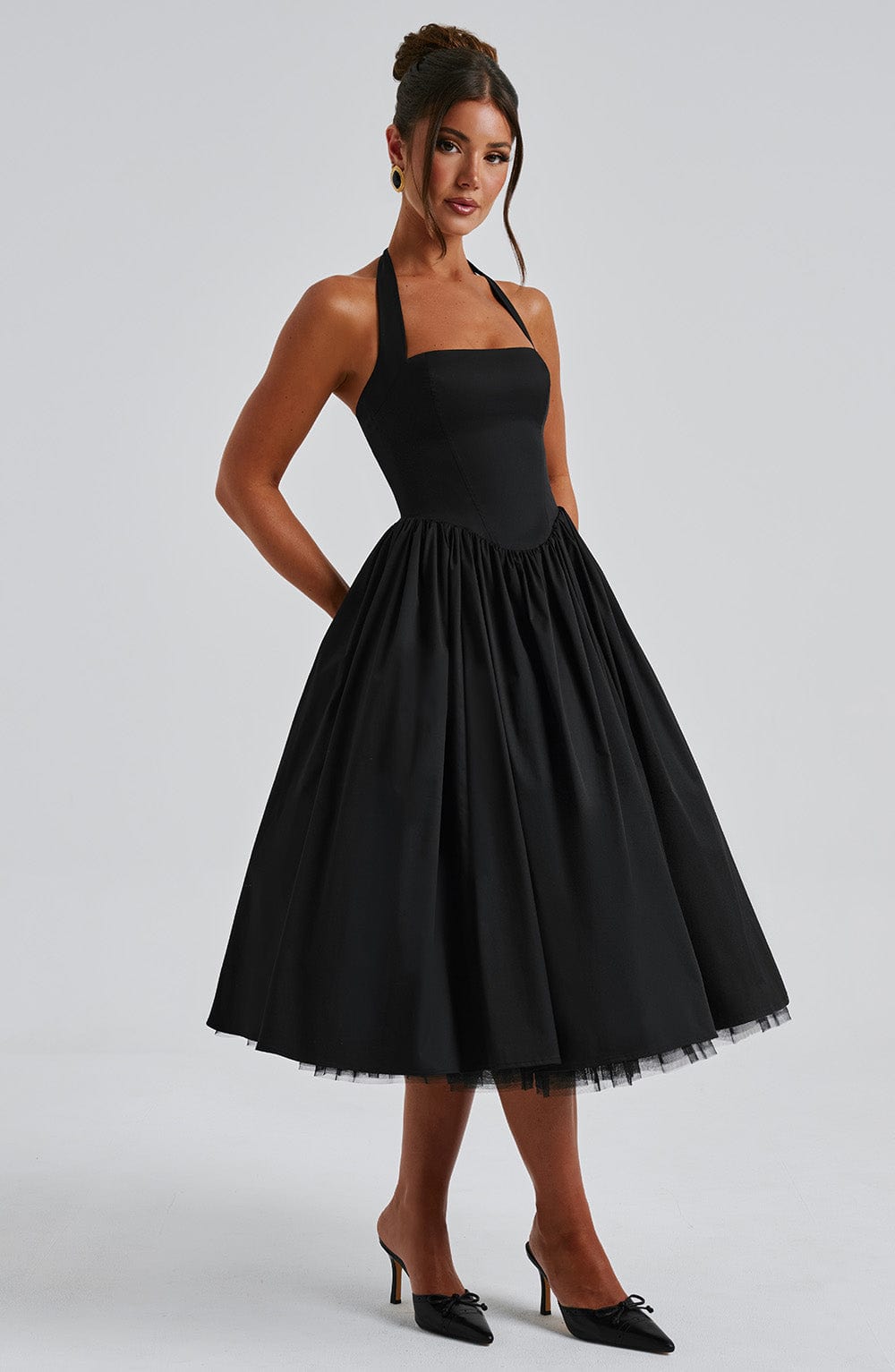 Alba Halter Midi Dress