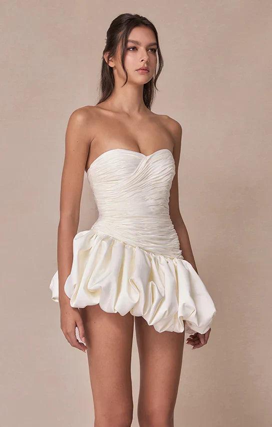 Alia Strapless Mini Dress in Pink