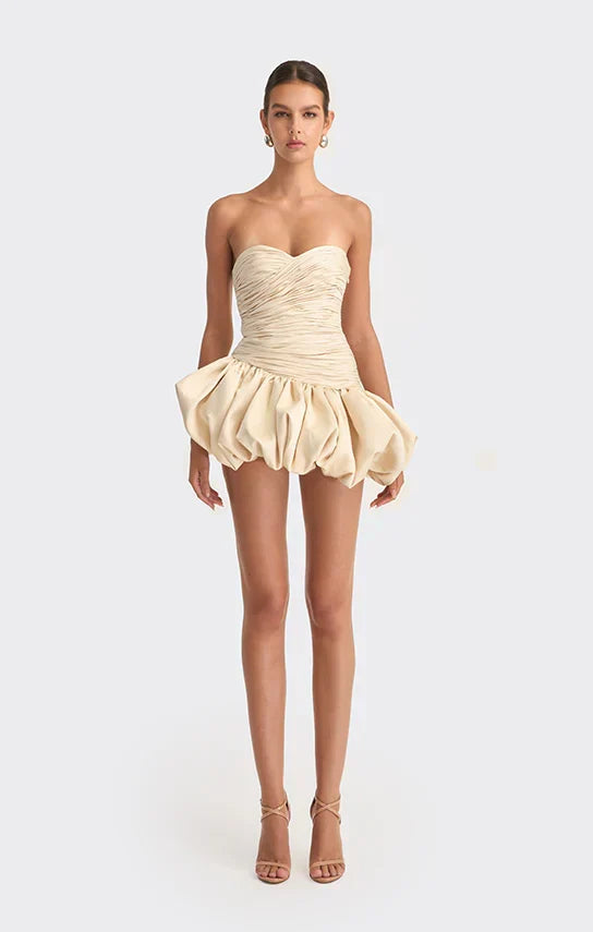Alia Strapless Mini Dress in Pink