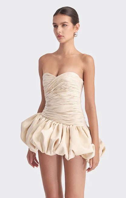 Alia Strapless Mini Dress in Pink