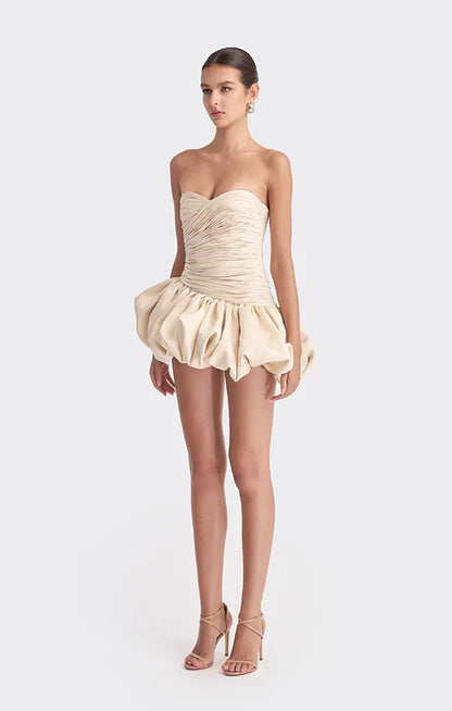 Alia Strapless Mini Dress in Pink
