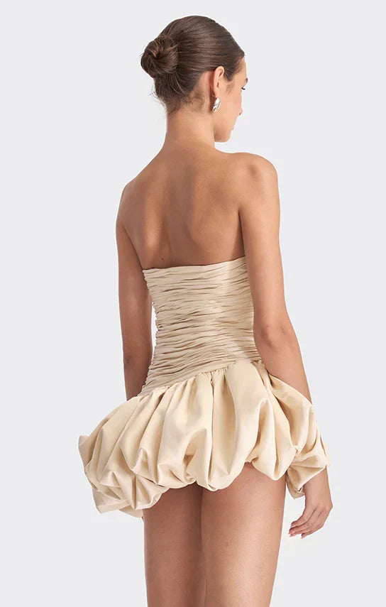 Alia Strapless Mini Dress in Pink