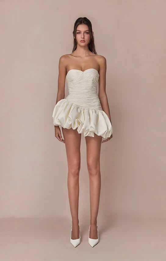 Alia Strapless Mini Dress in Pink