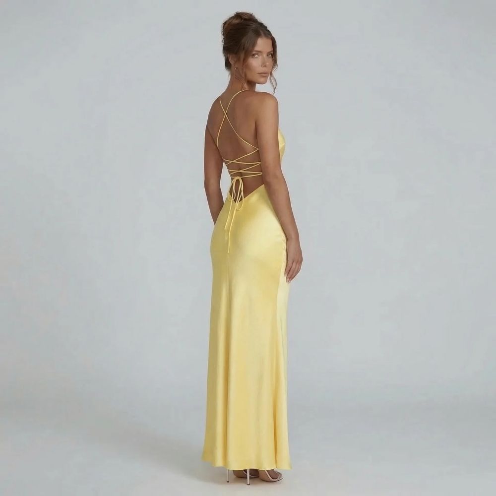 Alice Lace-Up Maxi Dress