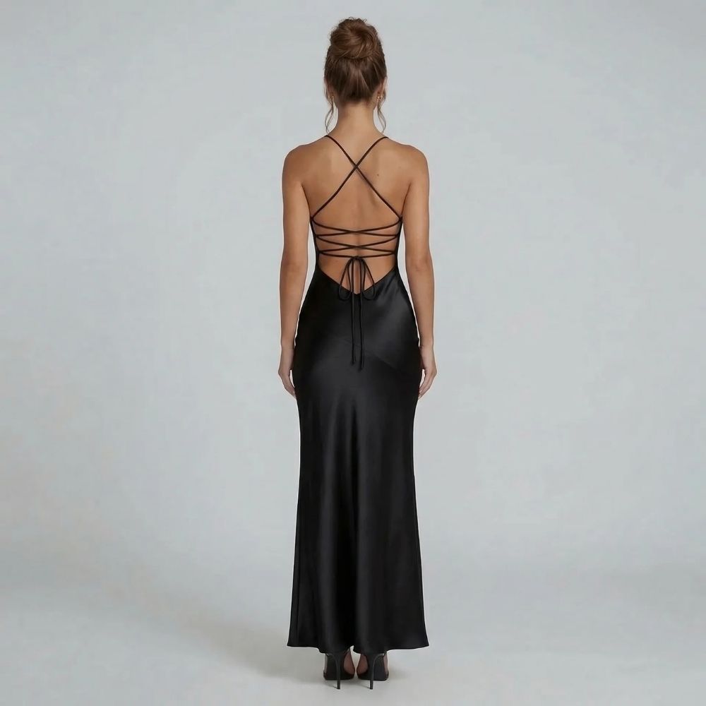 Alice Lace-Up Maxi Dress
