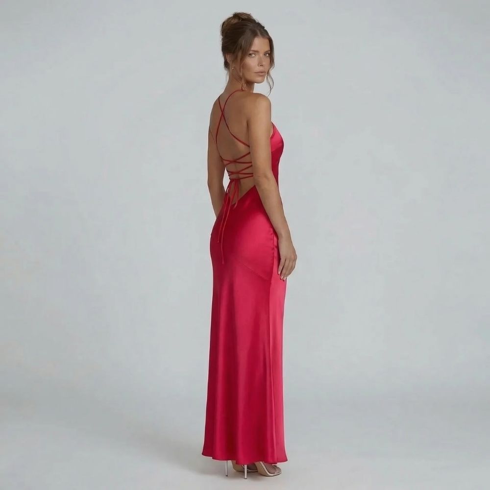 Alice Lace-Up Maxi Dress