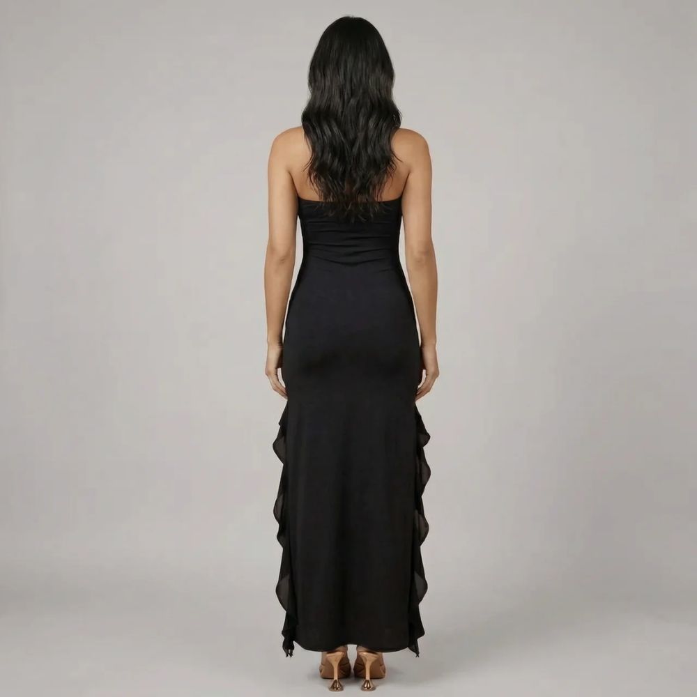 Alma Ruffle Maxi Dress
