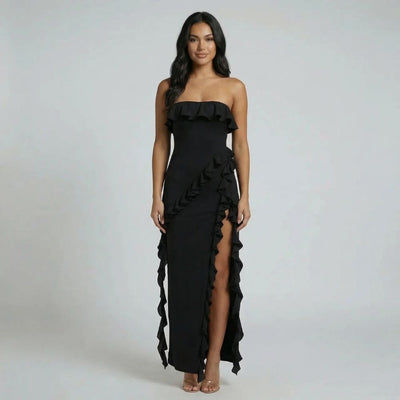 Alma Ruffle Maxi Dress