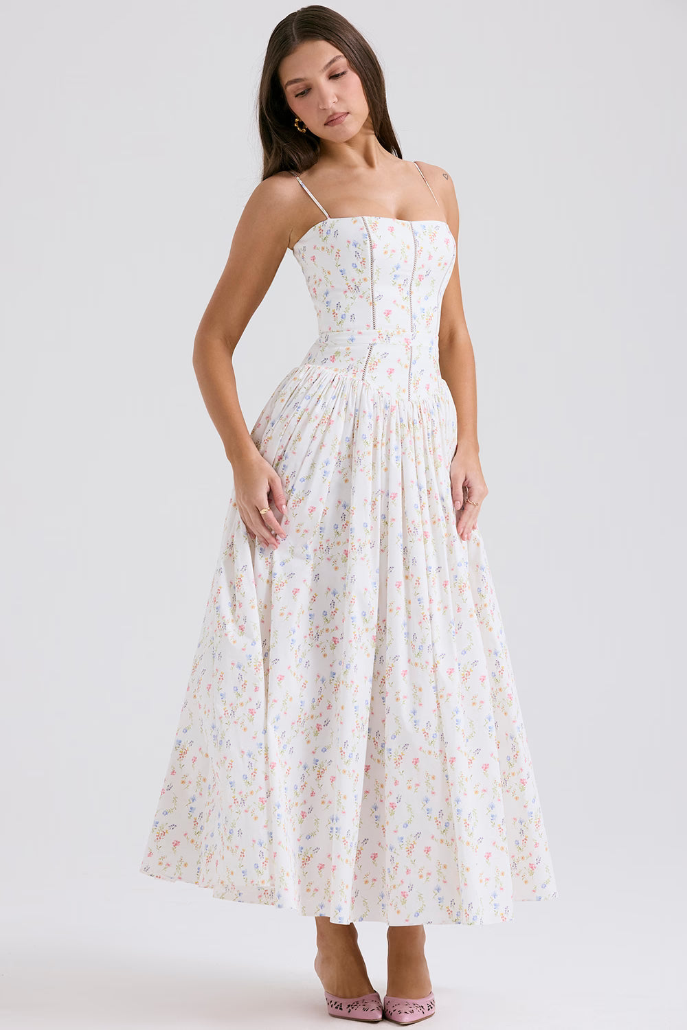 Angel Bow Midi Dress