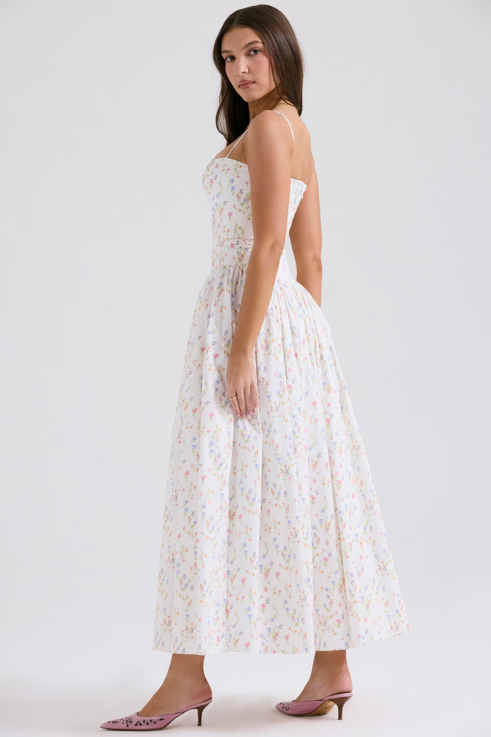Angel Bow Midi Dress