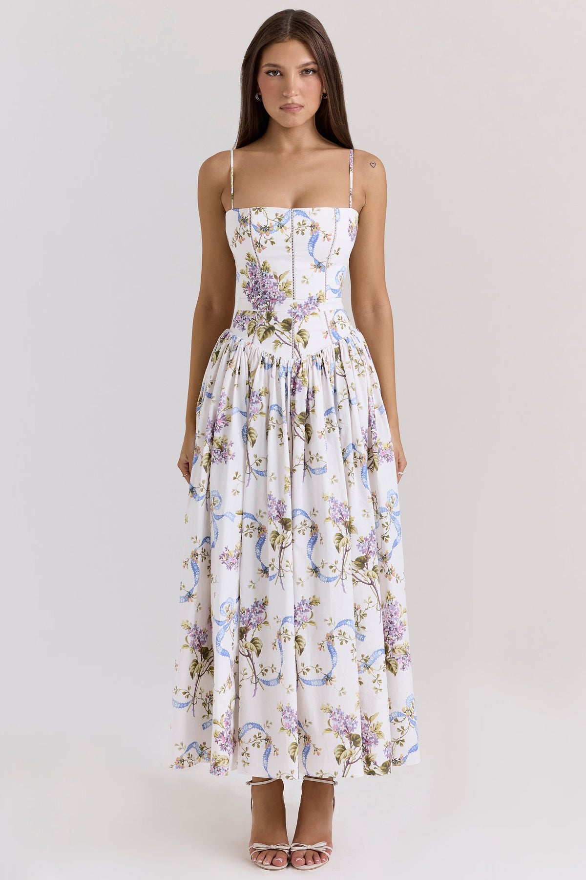 Angel Bow Midi Dress