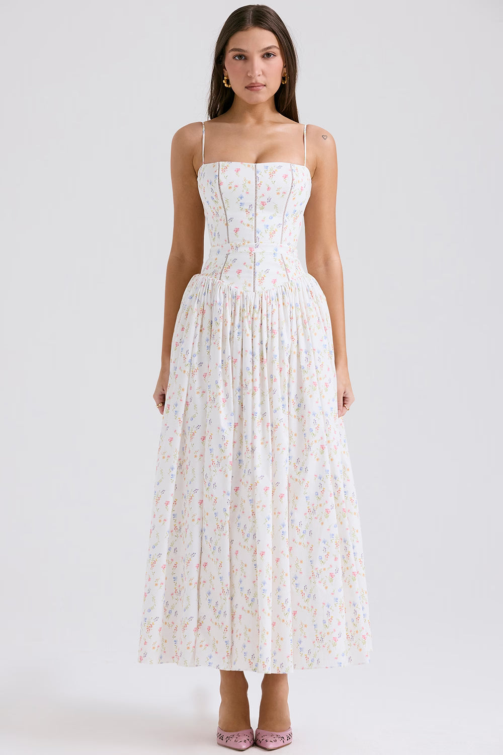 Angel Bow Midi Dress