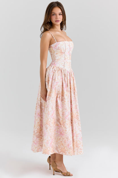 Women midi dress, side view
