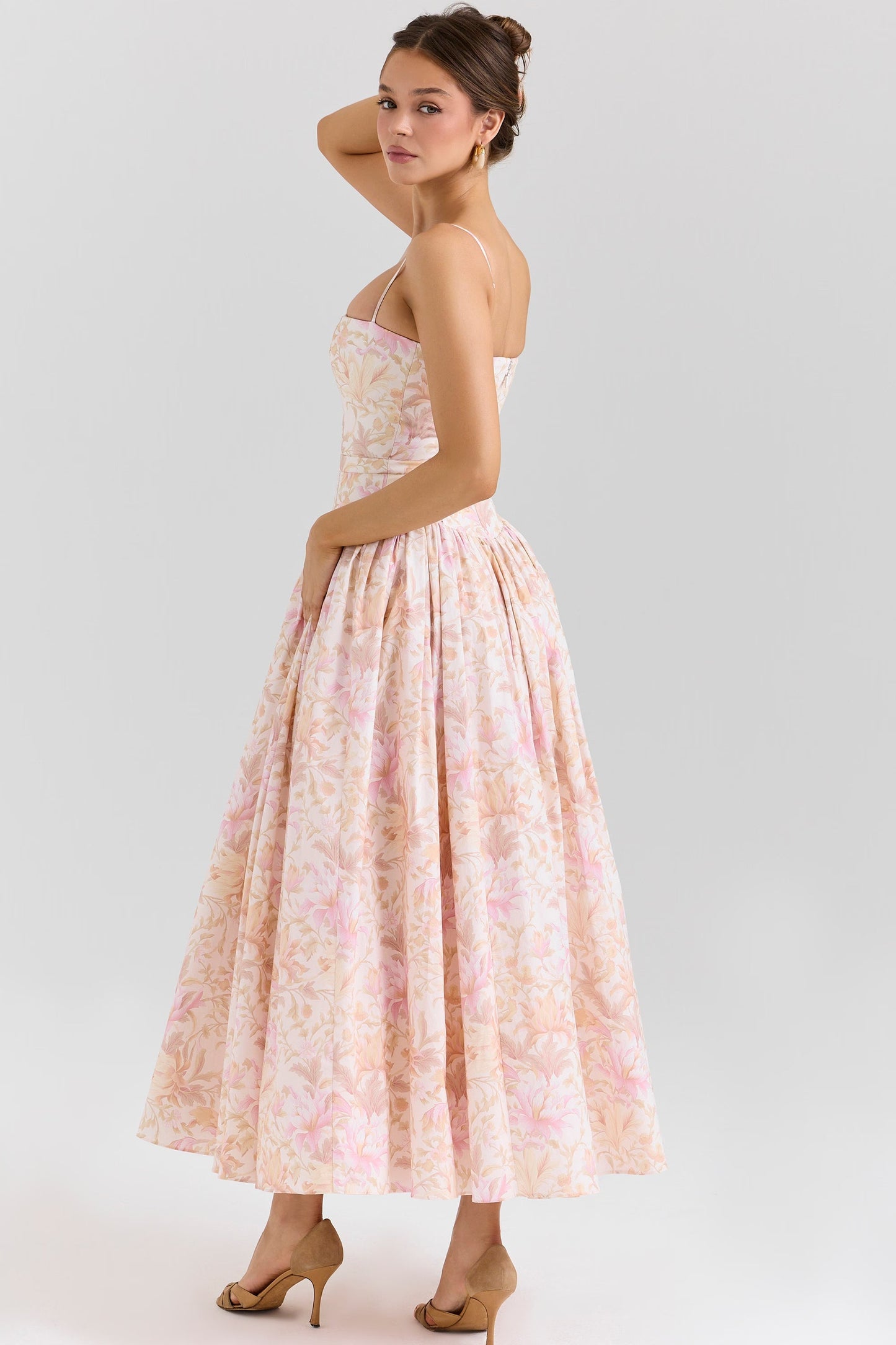 Women midi dress, detail close-up