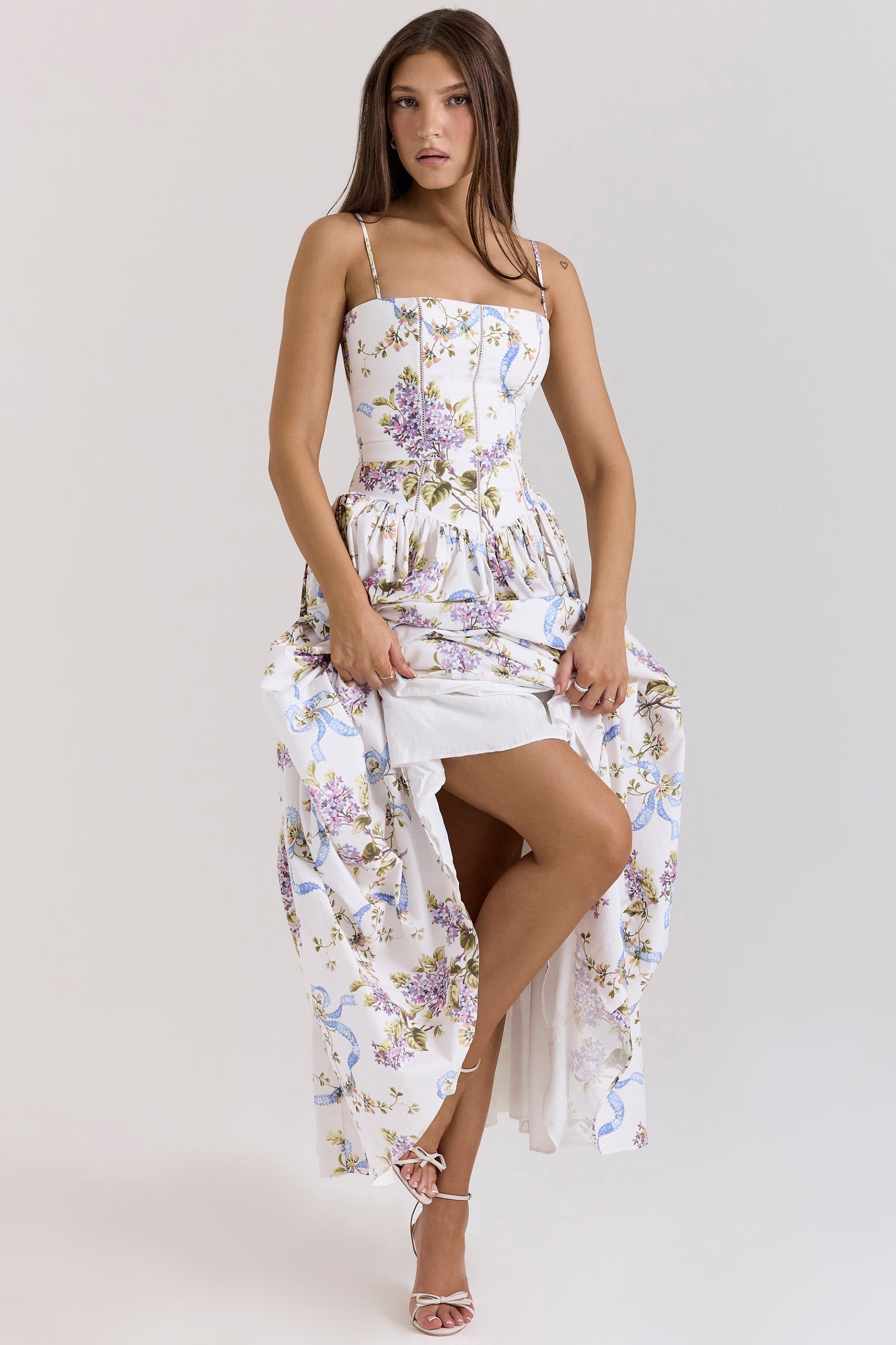 Women midi dress, front view