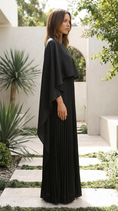 Aniya Long Sleeves Cape in White