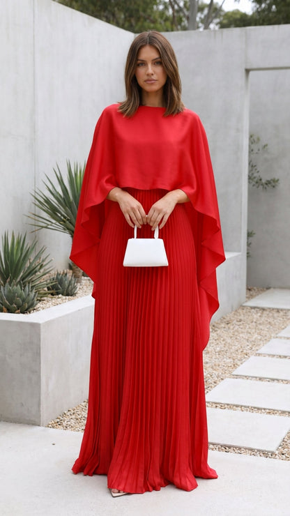 Aniya Long Sleeves Cape in White