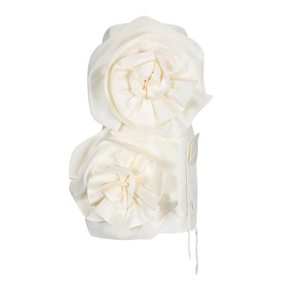 Anna Strapless Mini Dress in White