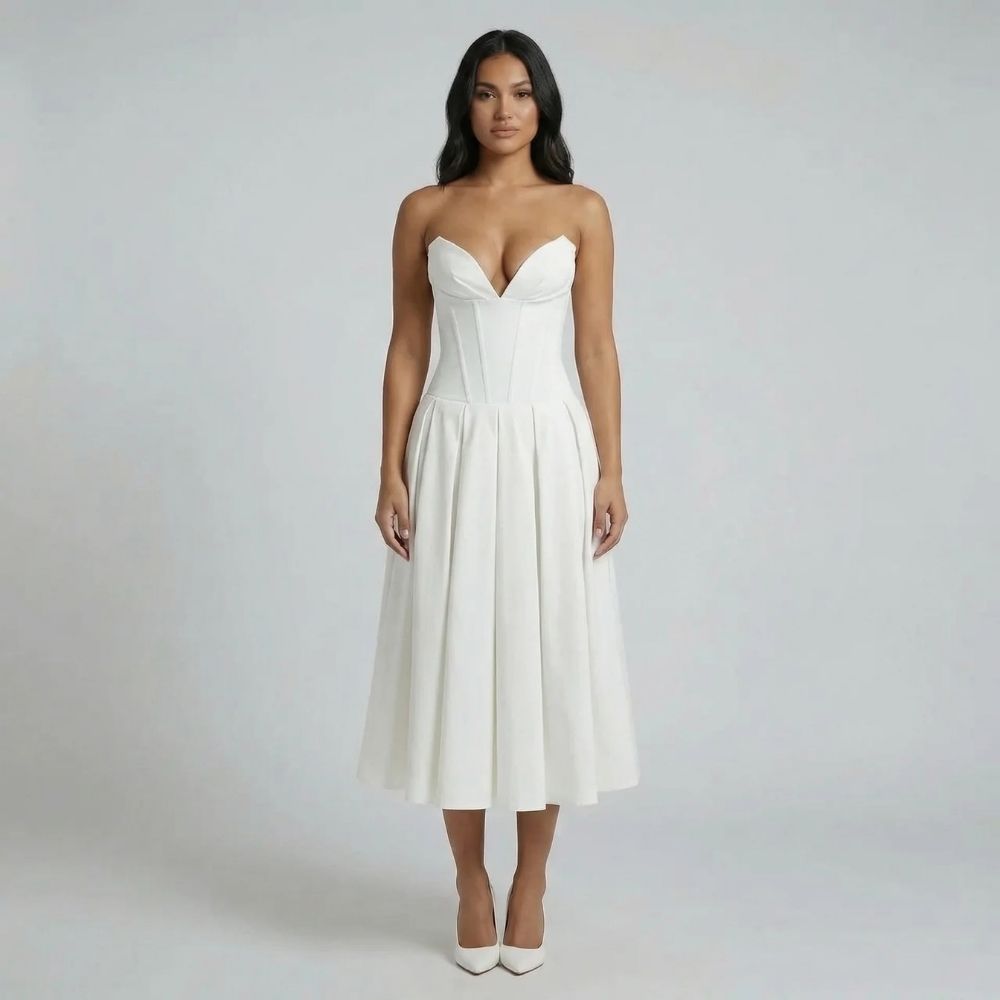 Sylvia Corset Midi Dress - product image 6