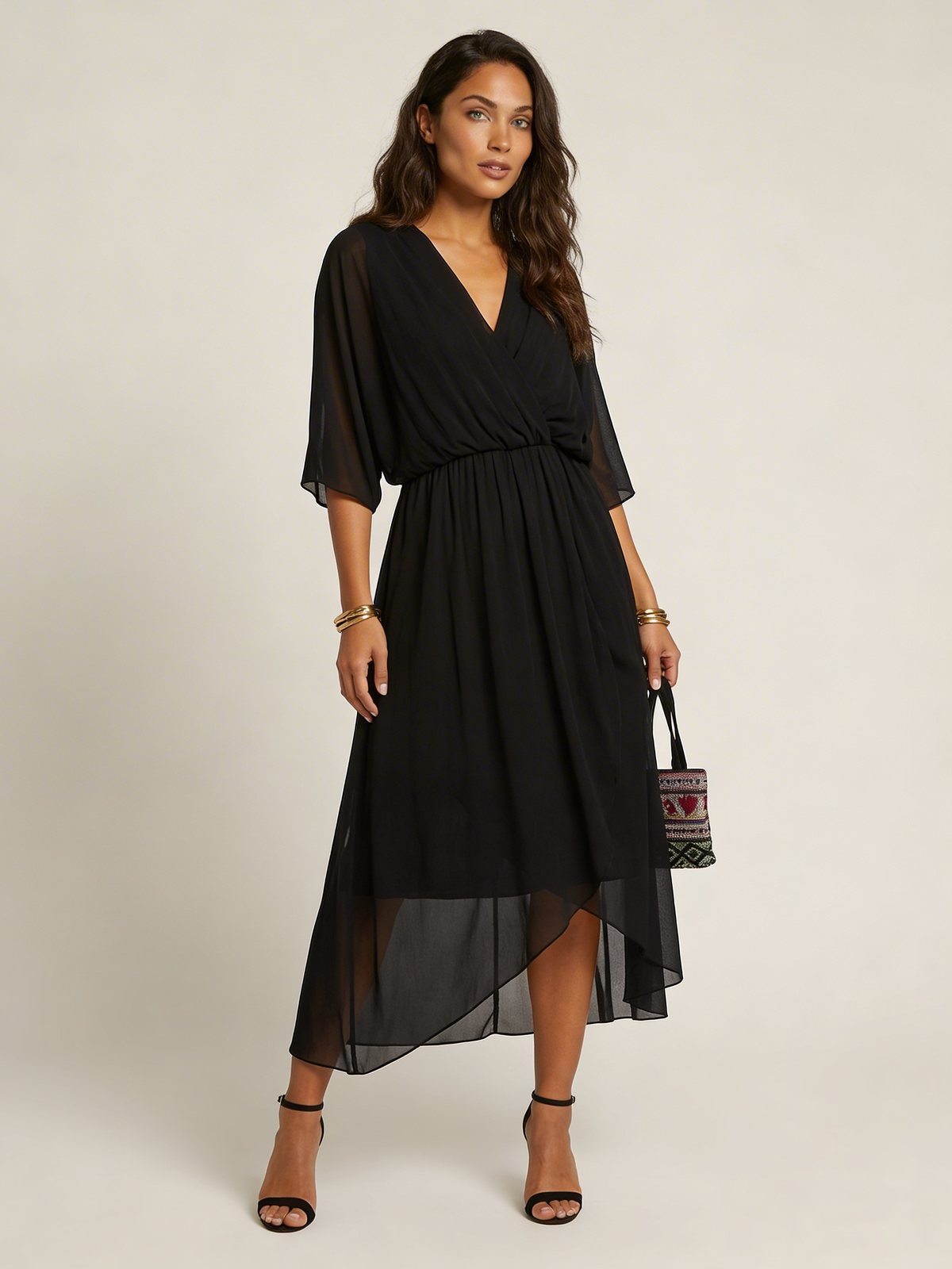 Aurelia Wrap Midi Dress