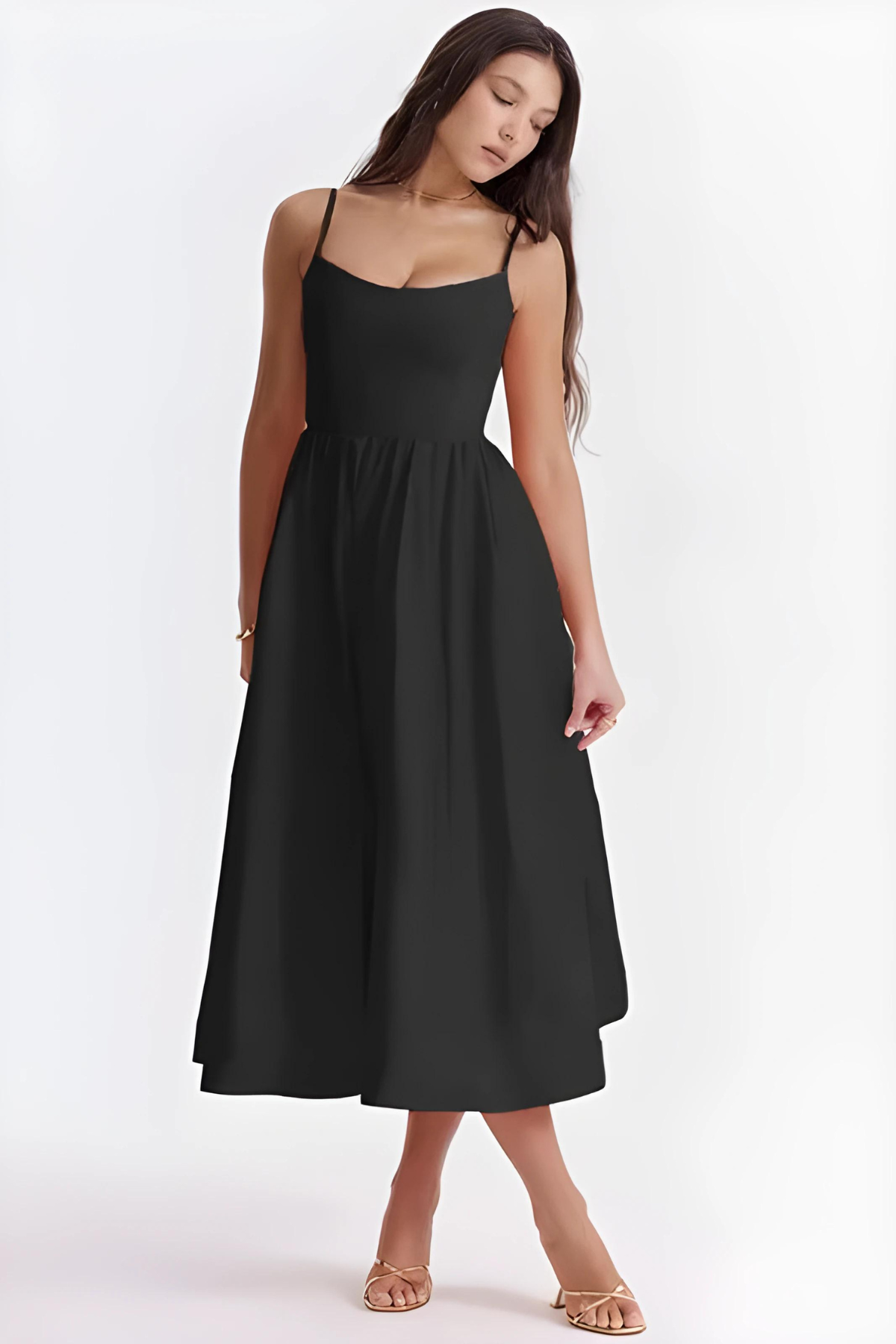 Bea Sweetheart Midi Dress