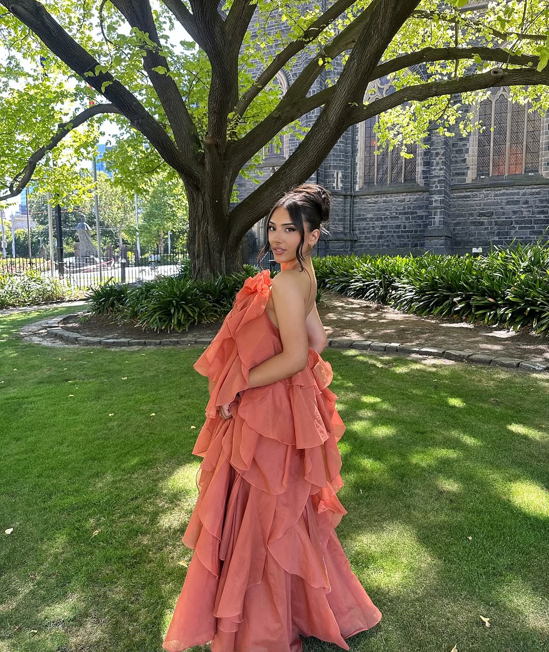 Bellina Sleeveless Maxi Dress in Orange