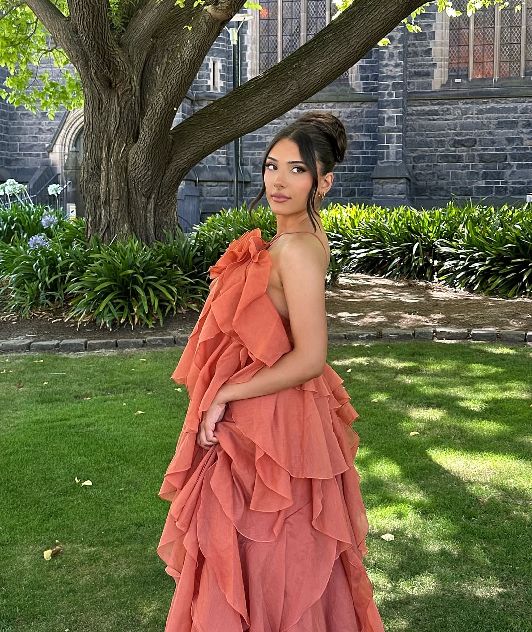 Bellina Sleeveless Maxi Dress in Orange