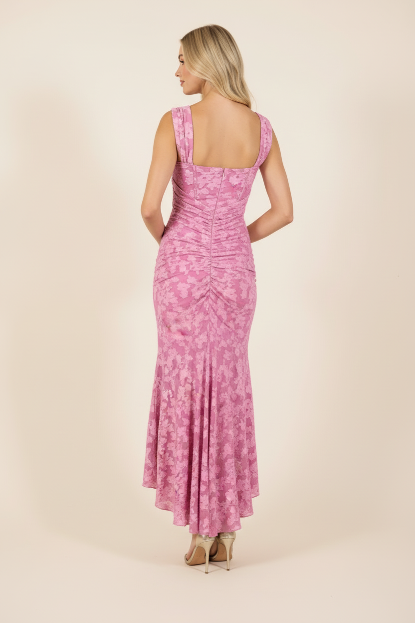 Bianca Sleeveless Maxi Dress in Pink